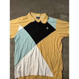 LRG Shirt Mens 3XL Multi Color Diamond Lifted Research Group Polo Y2K